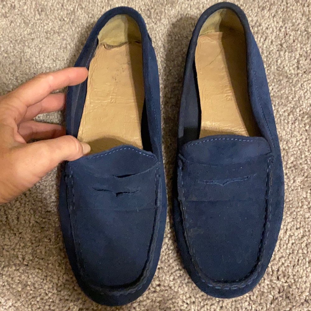 Boys crewcuts size 6 blue loafers!